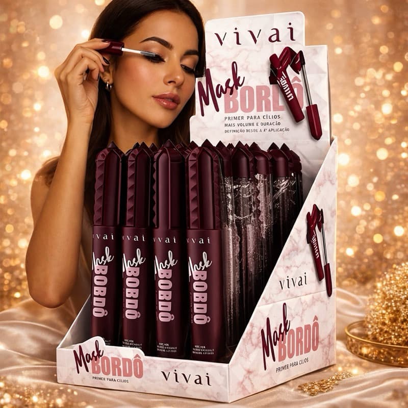 Máscara de Cílios Vivai – Bordô & Marrom