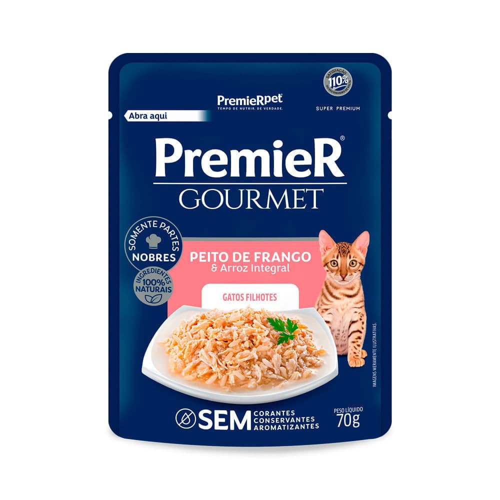 Premier Sache Gato 70Gr Gourmet Filhote Frango