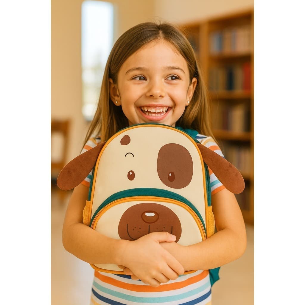 Mochila Infantil Escolar Passeio Menino Menina Alça Ajustável Bichinho Confortável