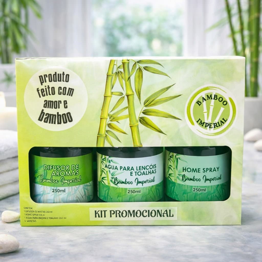 Kit Trio 1 Difusor de Aromas+1 Home Spray +1 Água P/ Lençois
