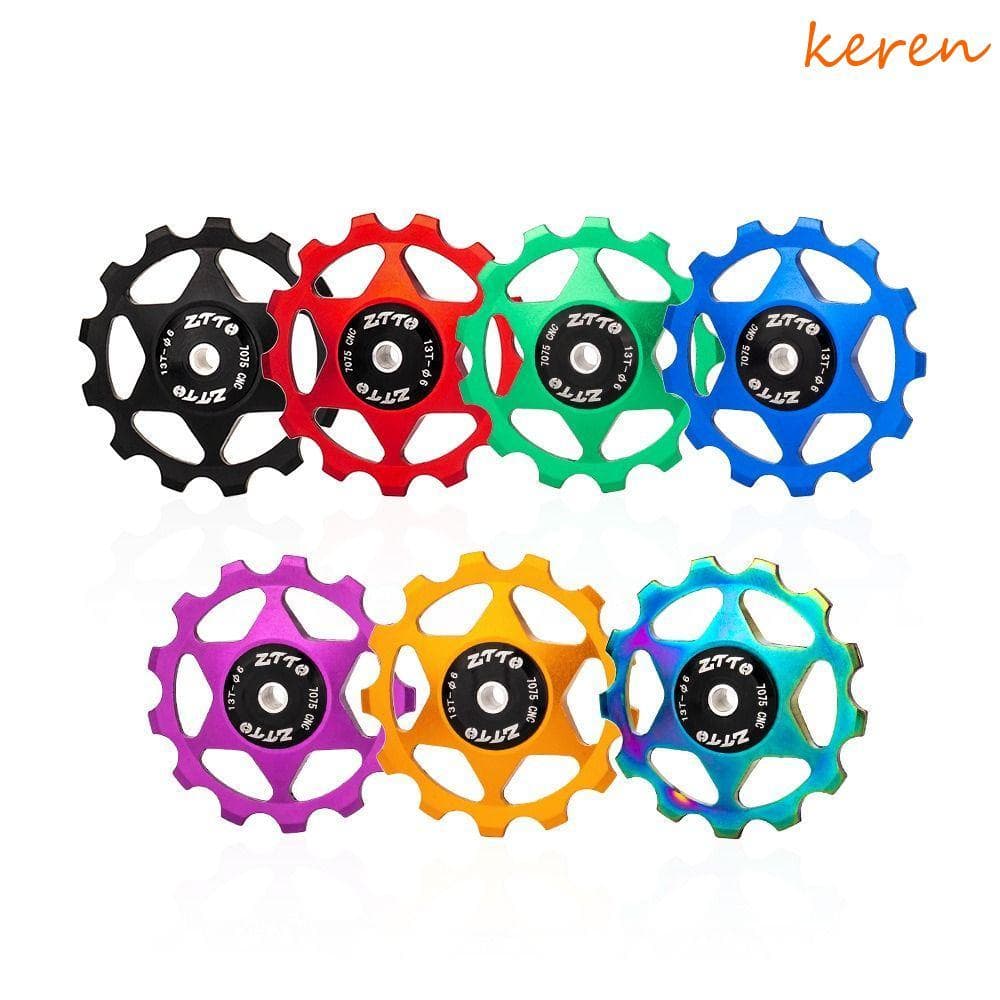KEREN Rolamento De Aço Desviador Peças Transmissão Acessórios Ciclismo Traseiro Pully Rodas Da Bicicleta Jockey Roda Par