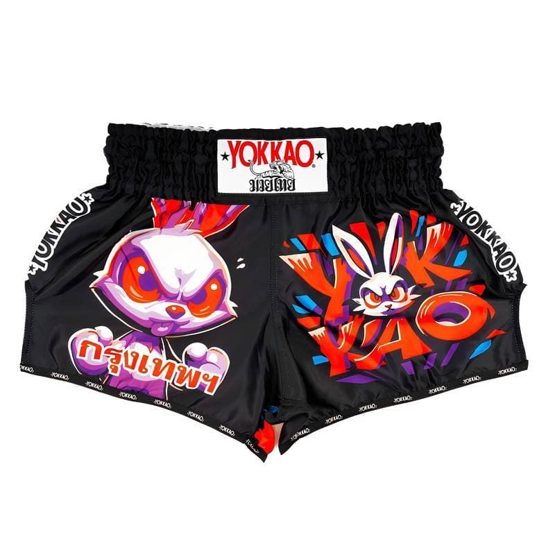 YOKKAO Angry Rabbit Muay Thai Shorts Shorts de luta Shorts de boxe Calças de luta grátis Competição de treinamento