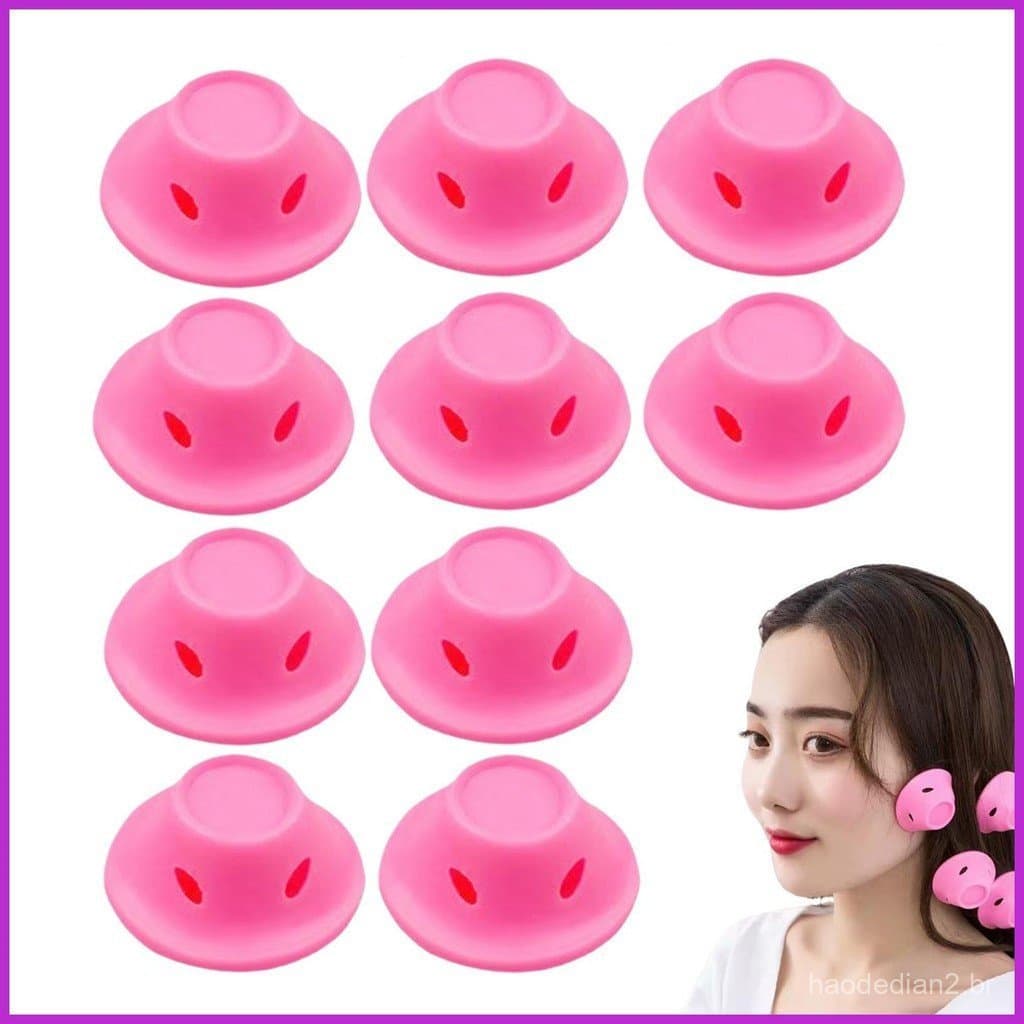 Conjunto de modeladores de cabelo noturnos sem calor, inclui 10 modeladores para modelar o cabelo enquanto você dorme.