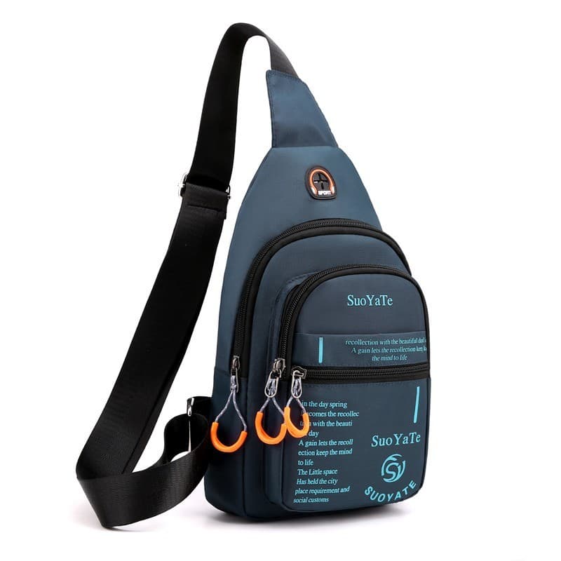 Bolsa de peito masculina 2023 novo estilo moda bolsa de ombro pequena bolsa mensageiro masculina verão Casual pequena mo