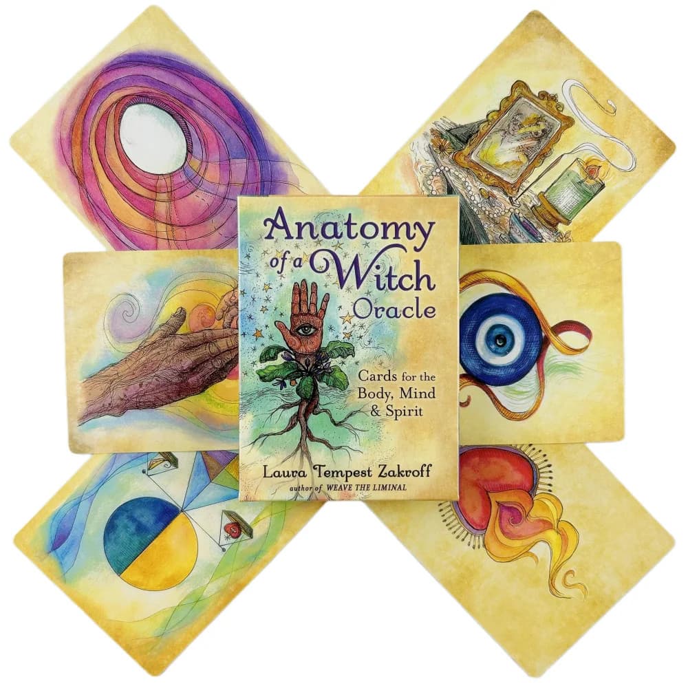 Anatomia De Uma Feiticeira Cartões oracle Para O body Mind Spirit Cards 48-card Comemora Corpo Da Unidades material E