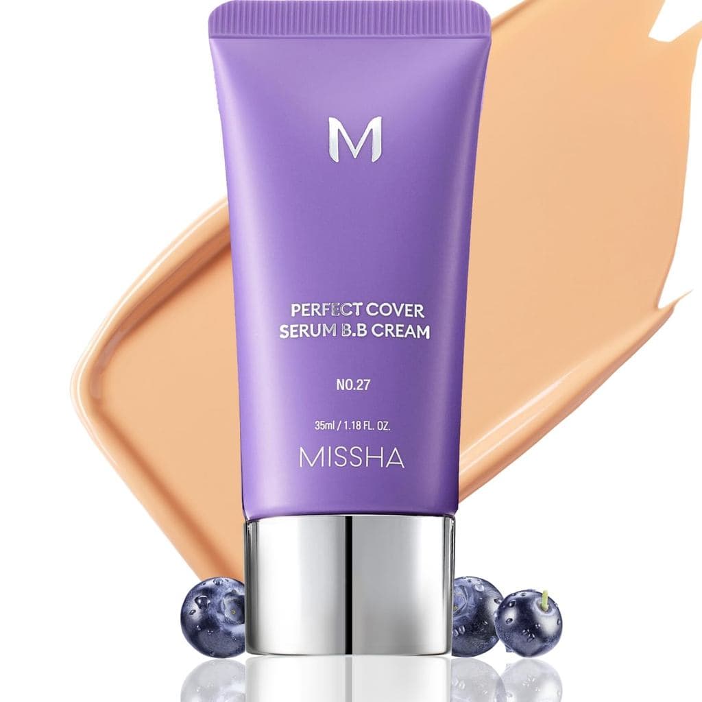 MISSHAMPERFECTCOVERSERUMBB No. 27 Honey Beige - Médio, com tons frios/neutros, hidratante com cor, base de cuidado, 1,18