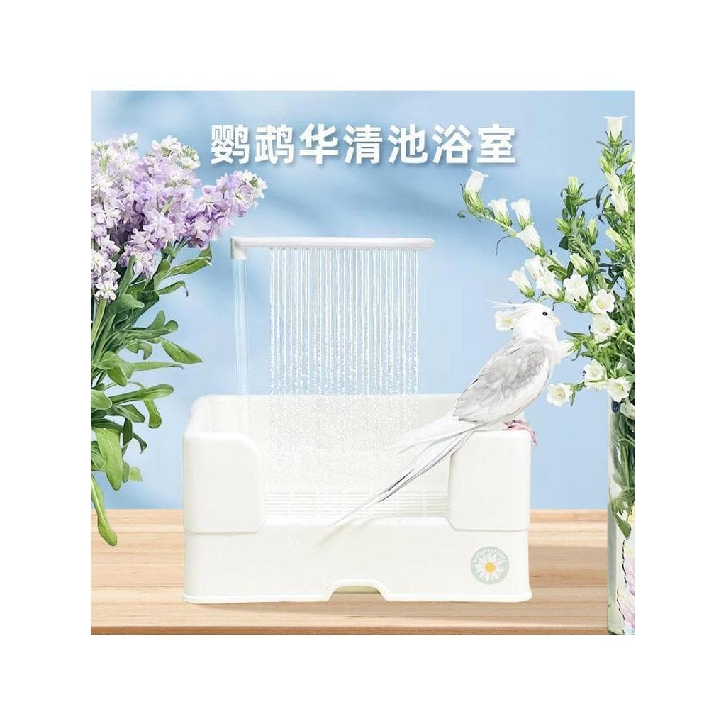 Banheira de papagaio circulação automática Huaqing piscina pássaro banho elétrico circulação automática água pele tigre