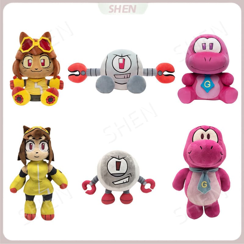 Novo produto Gameoverse Game Clearance Anime Mercadoria Boneca Dinossauro Bonito Robô Pelúcia