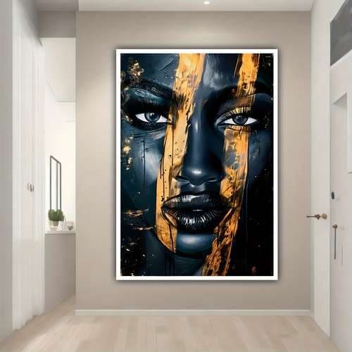 quadro decorativo Mulher moderna para sala quarto cozinha hall /sem moldura