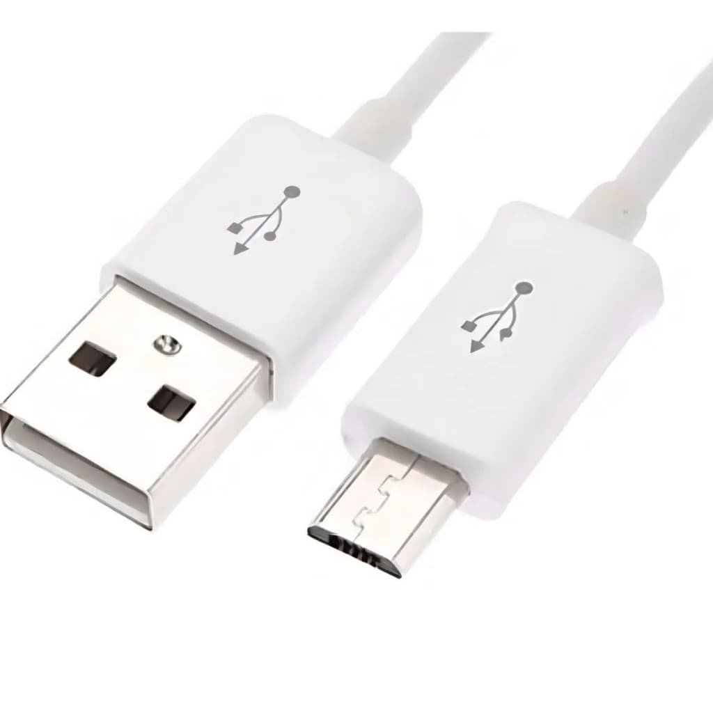 Cabo Dados Micro Usb Turbo V8 Carregamento E Dados Rapido Cor Branco
