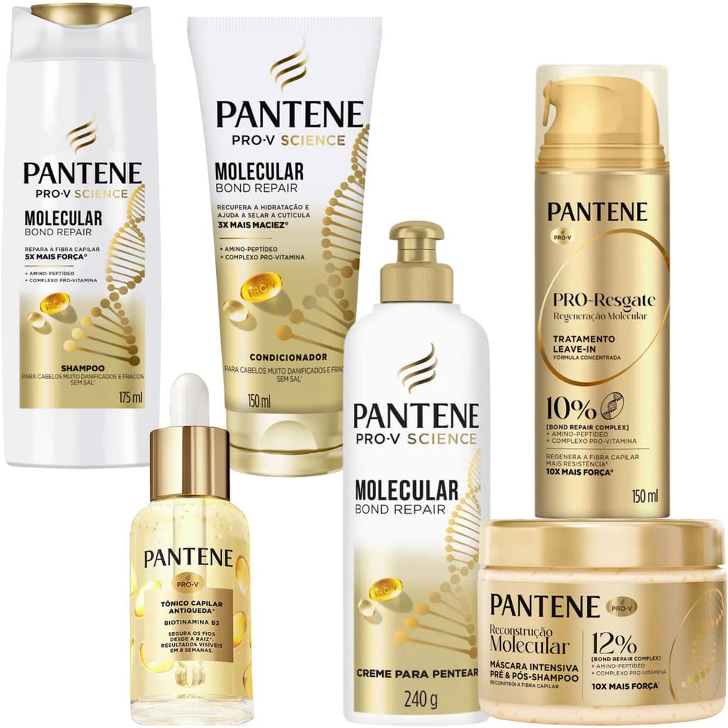 Kit Pantene Molecular Bond Repair Tônico Antiqueda Pro-V B3