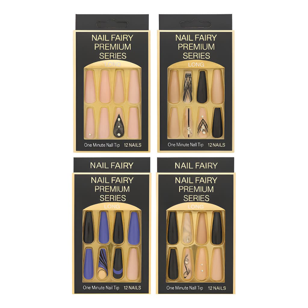 Kit Pacotes Unhas Postiças Nisteco Cores Variadas