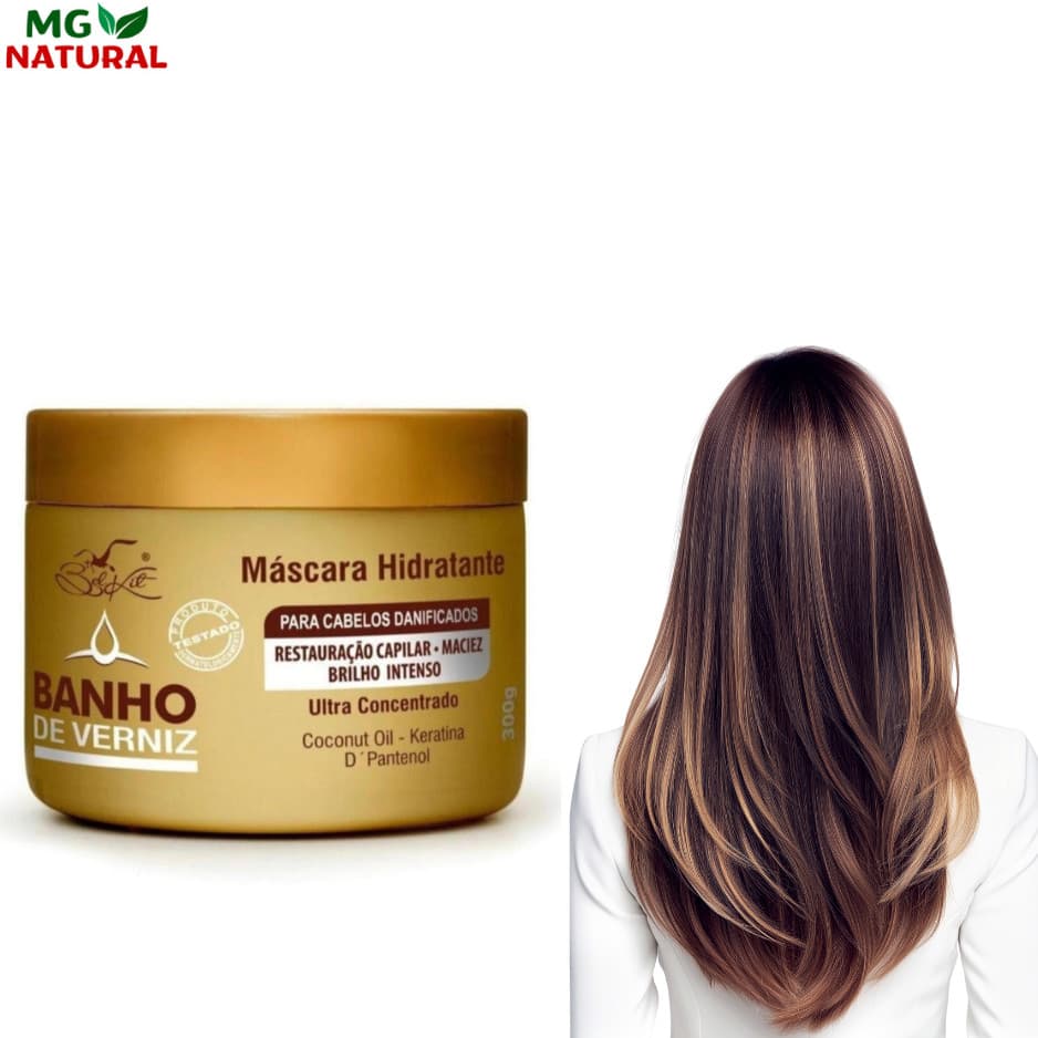 Máscara Capilar Banho De Verniz BELKIT - 1 Un. 300g