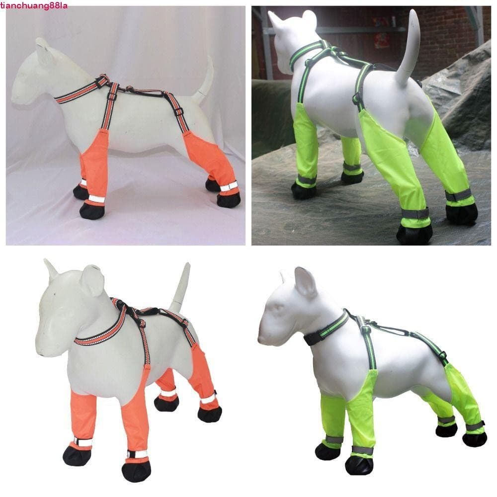 Botas Impermeáveis Para Cães TIANCHUANG , Sapatos À Prova De Poeira Animais De Estimação Seguros Noturnos Reflexivos , F