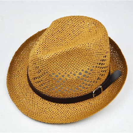 Chapéu de palha masculino de verão oco aba grande chapéu de sol chapéu de praia verão Jazz chapéu panamá chapéu superior