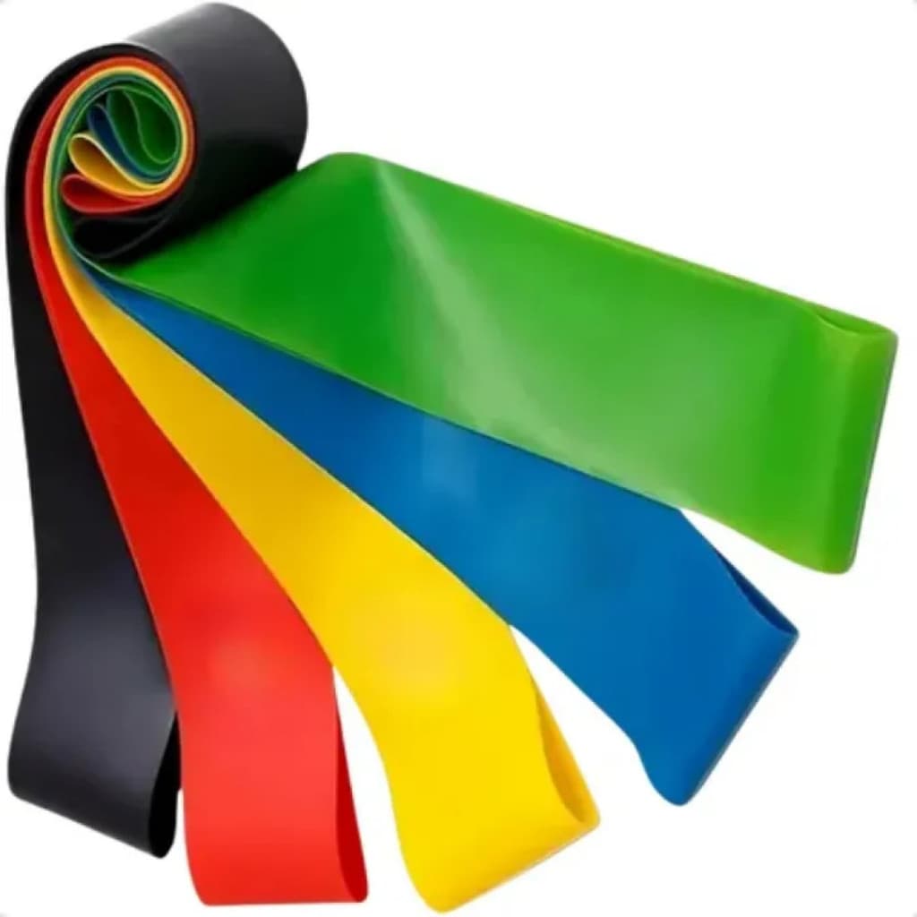 Kit 5 Faixas Elásticas Para Exercicio