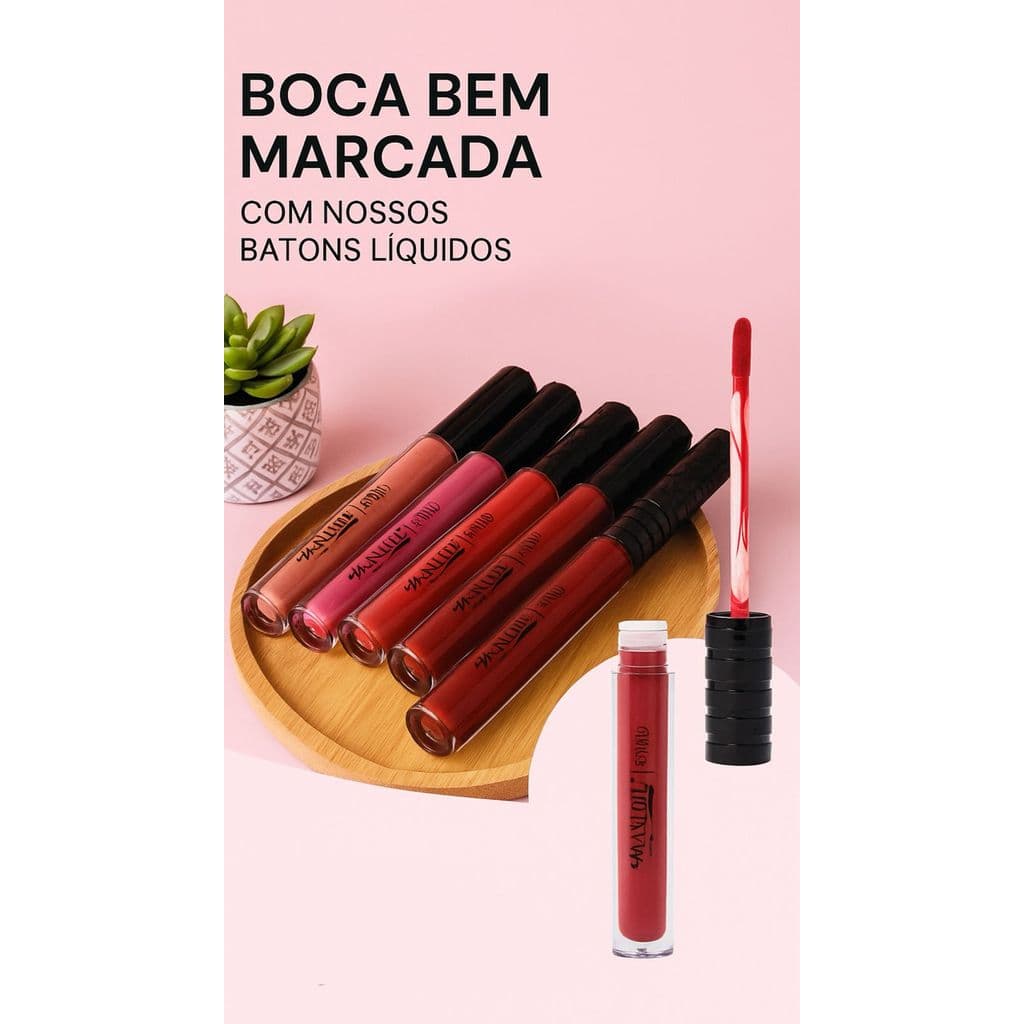 BATOM LÍQUIDO  MATTE - Longa Duração