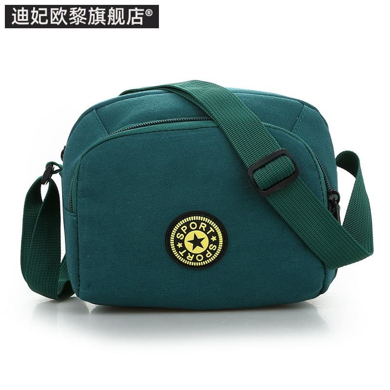 Novo estilo versão coreana bolsa feminina de meia-idade à prova d'água bolsa de pano Oxford mensageiro de um ombro Mini