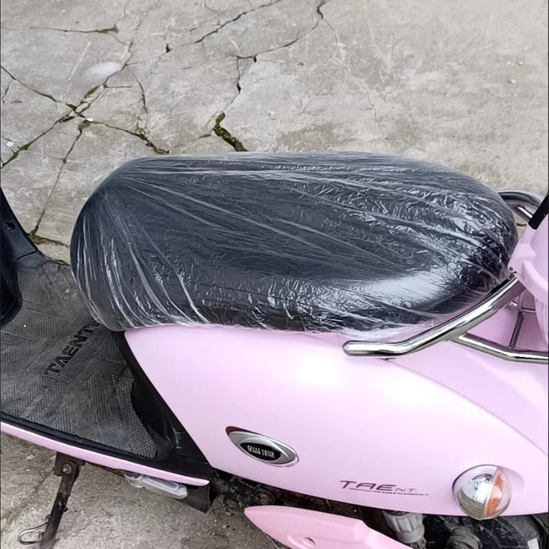 Capa de almofada de assento de plástico para veículo elétrico Capa de assento de motocicleta à prova d'água à prova de c