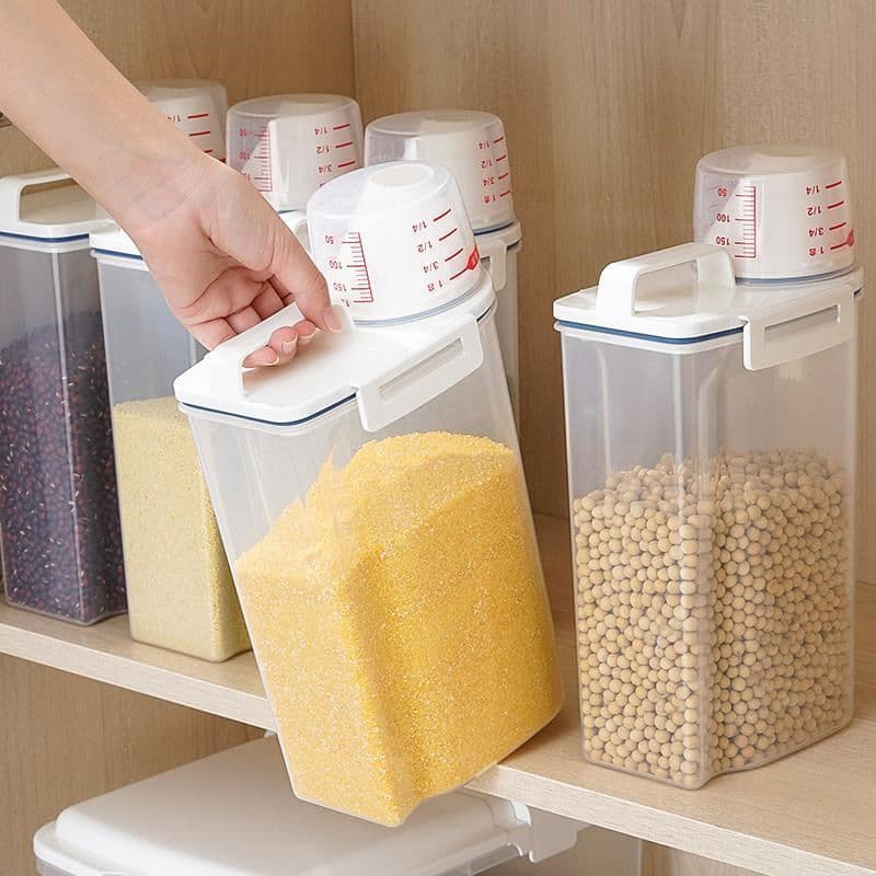 Frasco De Cereais Estilo Japonês , Recipiente De Arroz , Uso Doméstico , Farinha Selada À Prova De Insetos E Umidade