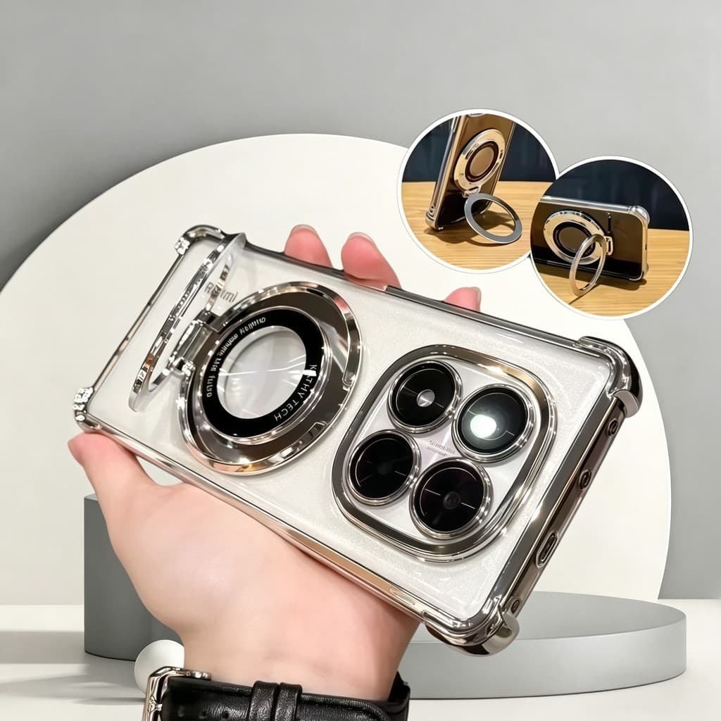 Luxo Magsafe Suporte Caso Para Moto Edge 70 60 50 Fusion G17 G37 G47 G67 G77 G06 G56 G86 G15 G75 G54 Chapeamento Capa