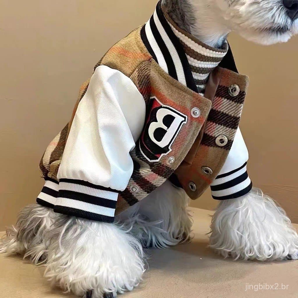 Roupas para cães espessas e quentes para Bulldogs Franceses, Schnauzers, Poodles, Teddy, Shiba Inus e gatos, jaqueta est