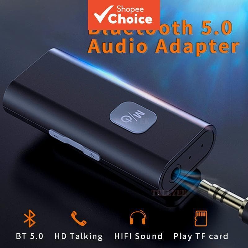Adaptador Receptor De Áudio Bluetooth SR11-MP3 Player Com Interface AUX 3.5 Mm Slot Para Cartão TF