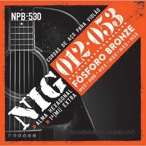 Jogo De Cordas P/ Violão Folk Nig Fósforo Bronze Npb530 012