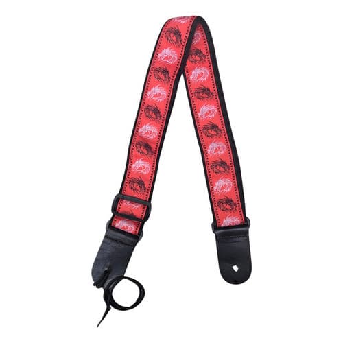 Correia Alça De Violão Estampadas Thw Vermelho Dragão