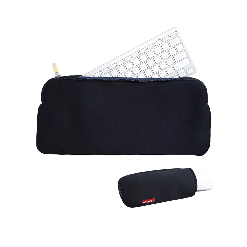 Combo Capa T1 p Teclado Gamer com Zíper em Neoprene 3mm + Case para Mouse + Pano de Microfibra para limpeza - Notecare