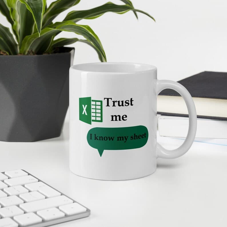 Confie em mim, sei forma, faça relógio, caneca, copo, presente, caneca de cerâmica, copo de presente
