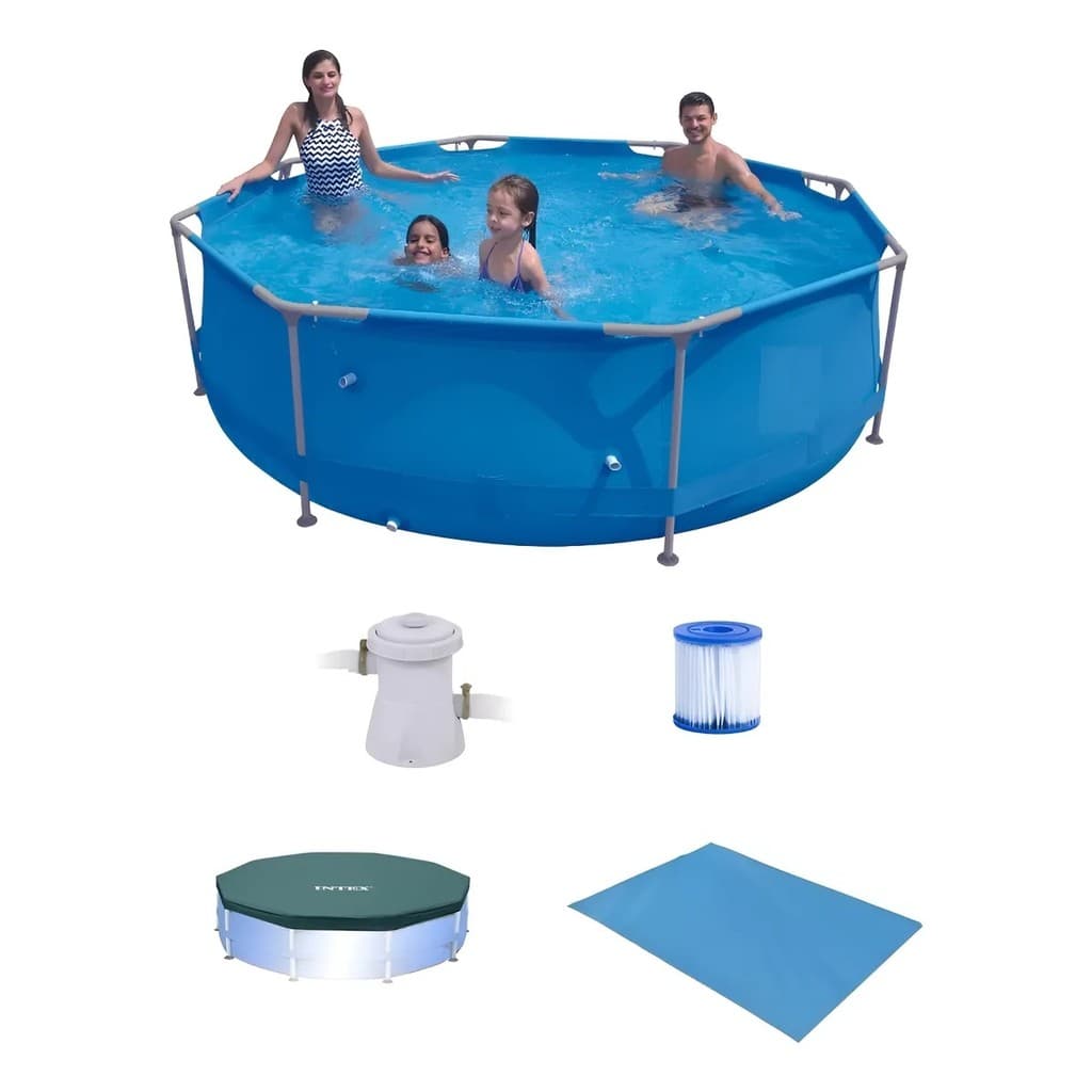 Piscina Sunfit 5000 Litros com Bomba Filtro 220v Capa e FORRO