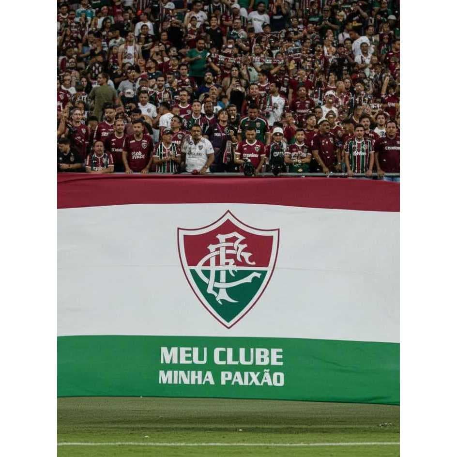 Bandeira Fluminense 1,50x1,00 Grande Torcida Decorativa Tecido Poliéster