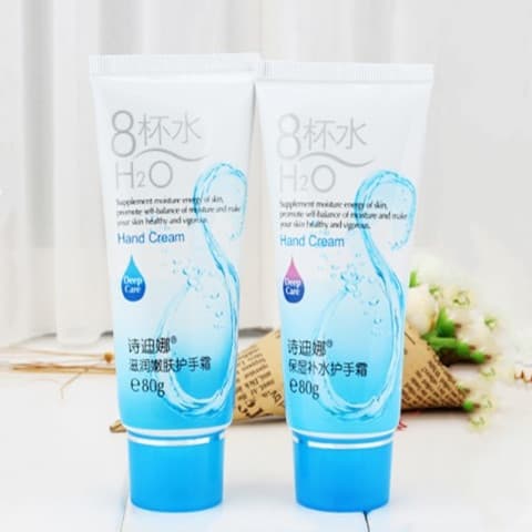 Creme para as mãos Shidina 8 xícaras de água hidratante rejuvenescedor creme hidratante para as mãos de oito xícaras hid