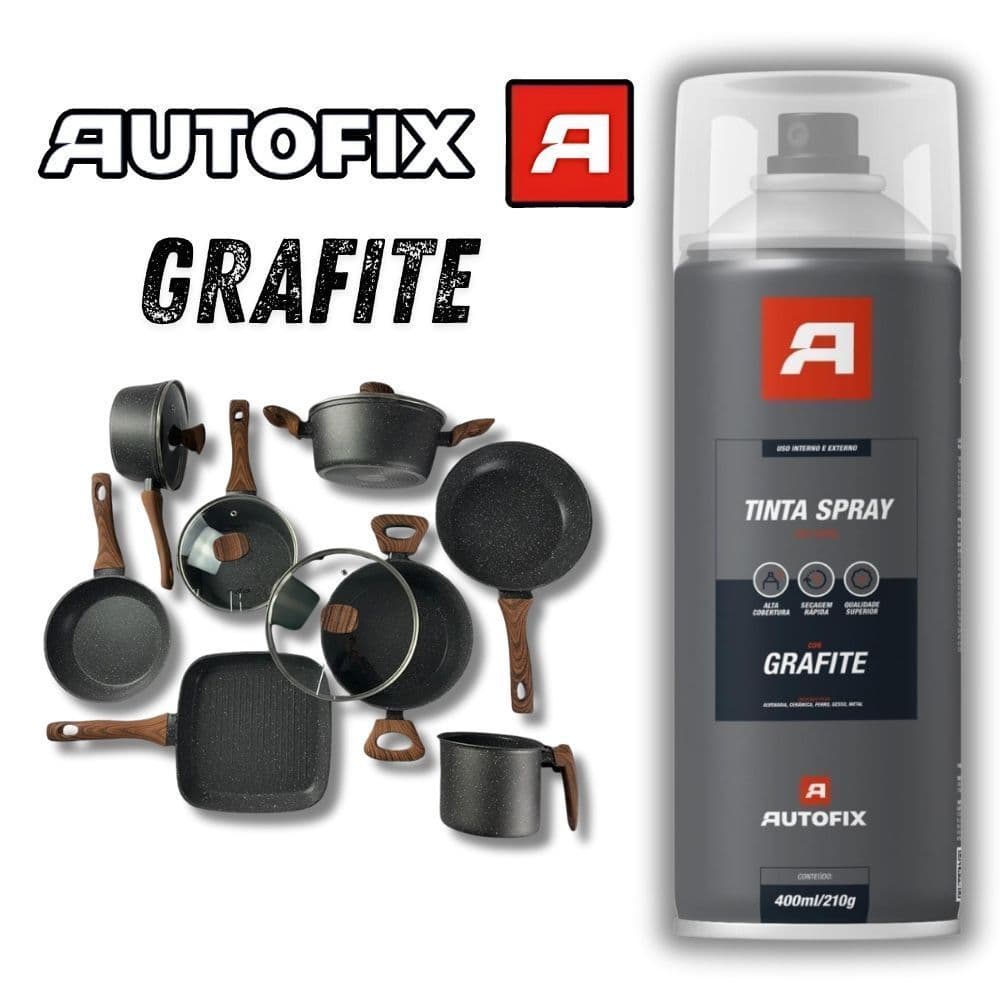 Tinta Spray Grafite Uso Geral  400ml – Qualidade Enorme