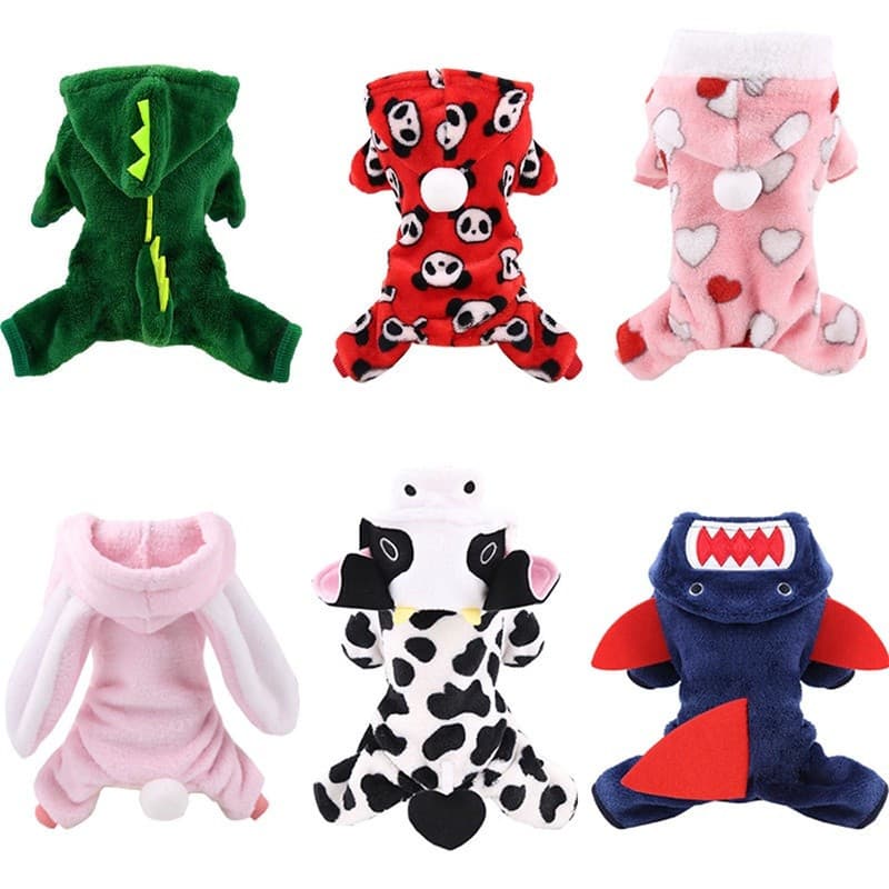 Velo Roupas Para Cães Cosplay Pet Hoodies Inverno Quente Casaco De Cachorro Jaqueta Pequenos Macacões Chihuahua Yorkie A
