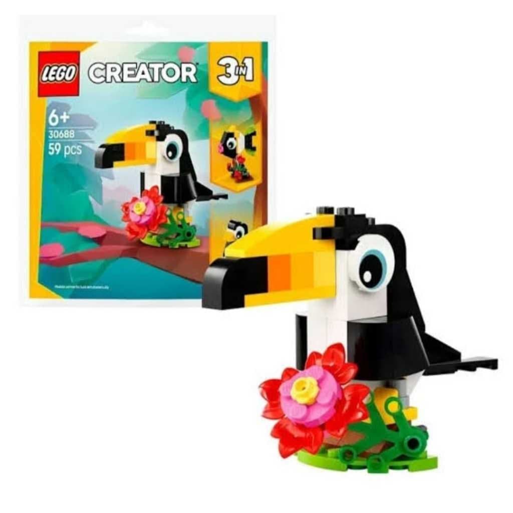 LEGO Creator 3-em-1 Tucano Tropical (30688) 59 peças