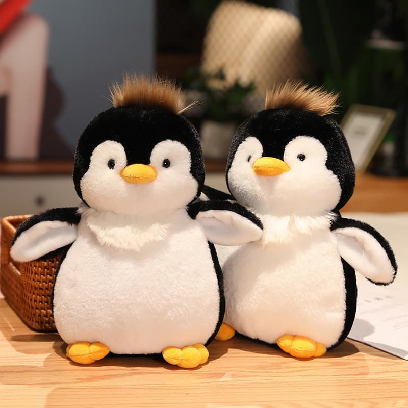 Palha palha ins pequeno pinguim boneca bonito brinquedo de pelúcia Ragdoll dormir boneca travesseiro Super macio menina