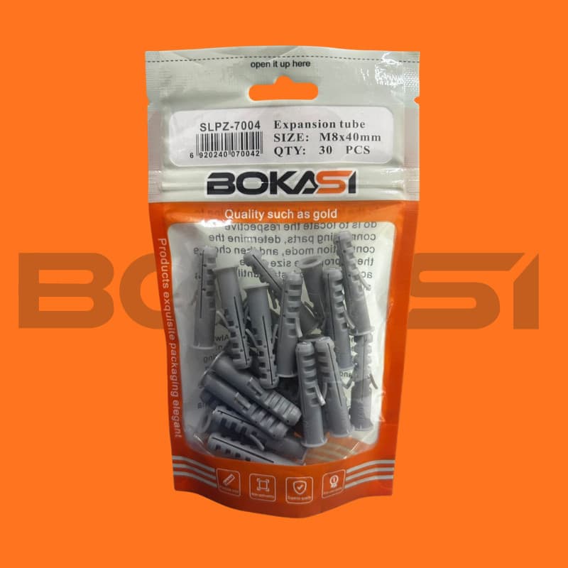 Bucha de Nylon M8x40mm Alta Resistência – Kit com 30 Peças | Fixação Forte para Parede