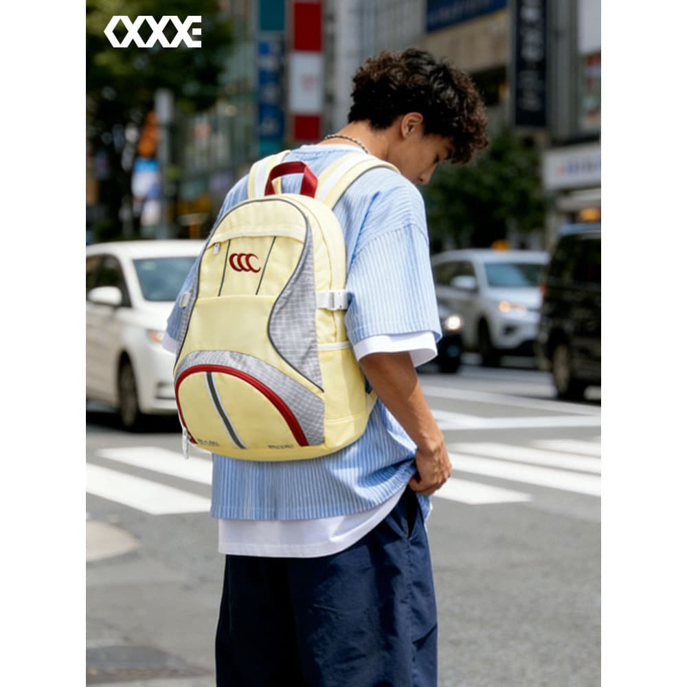 COEXISTENCE2026 Simples Moda Tendência Rua All-Match Commuter Campus Bolsa Escolar Mochila Homens Mulheres Estilo