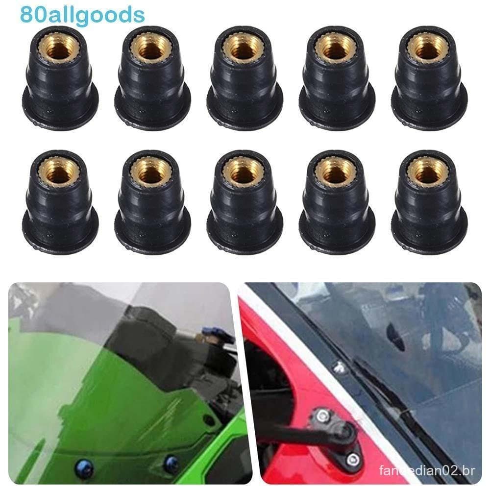 ALLGOODS1 Parafusos De Para-Brisa Com Chave Universal 10 Peças Suzuki M5x16mm De Motocicleta