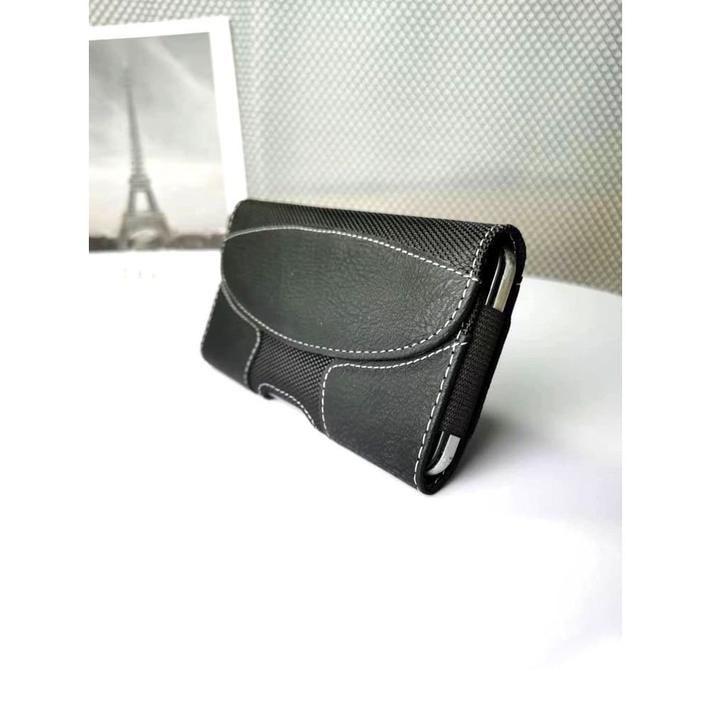 Bolsa para celular usando cinto estilo Horizontal 18cm bolsa de cintura pendurada capa de telefone 6.5 capa de couro mas