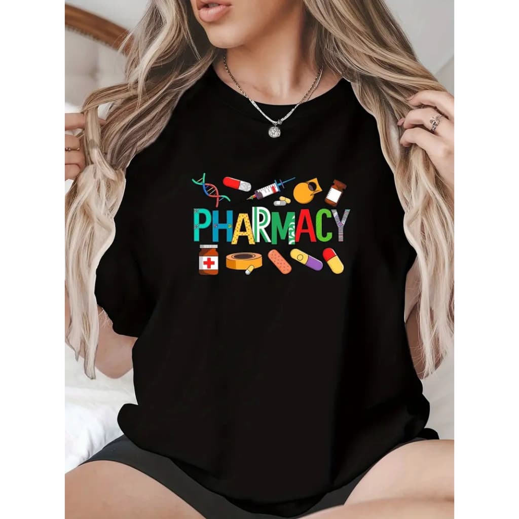 CAMISETA BASICA FEMININA ALGODÃO PREMIUM PROFISSÃO FARMACIA