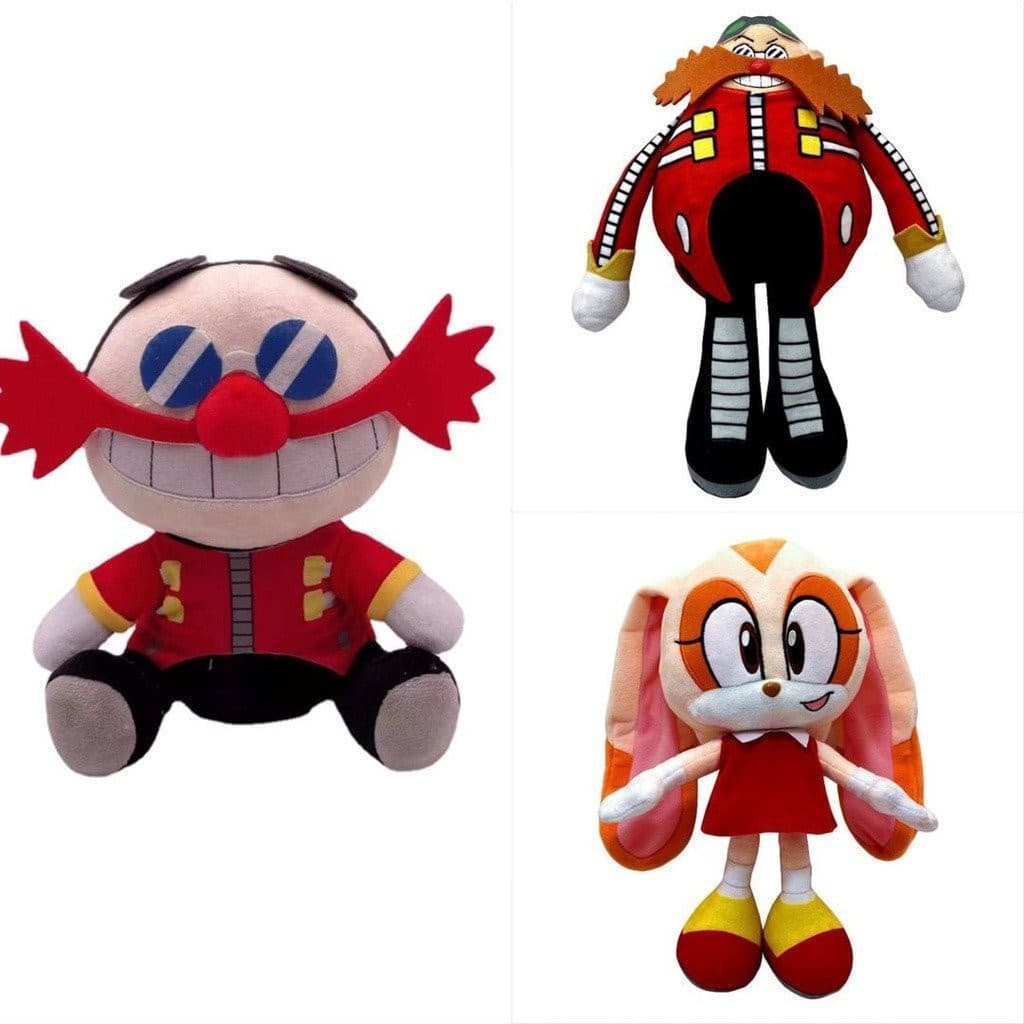 Brinquedos de Pelúcia Sonic The Hedgehog Dr. Eggman Cream, Bonecos de Pelúcia, Almofadas para Bebês, Presentes para Cria