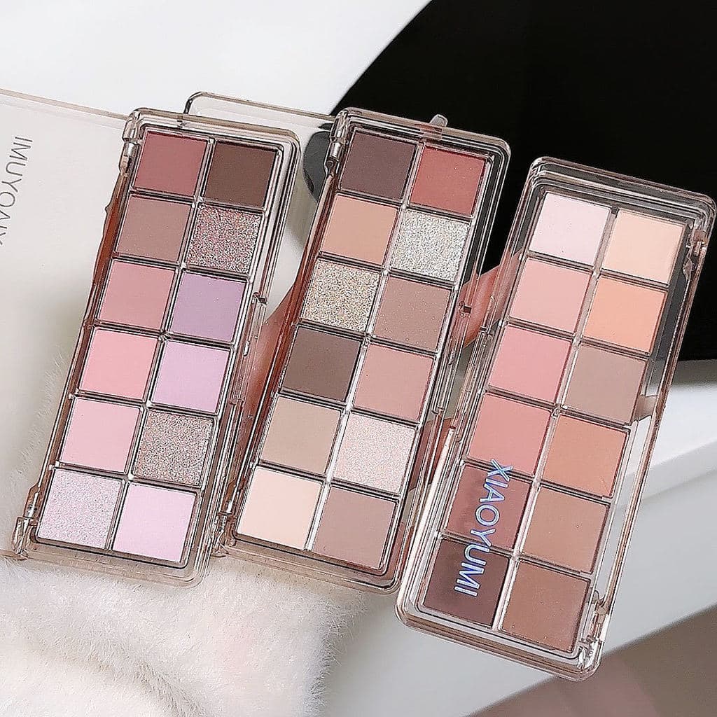 XIAOYUMI 12 cores paleta de sombras abrangentes cor terra perolado fosco espumante esfumaçado maquiagem laranja marrom p