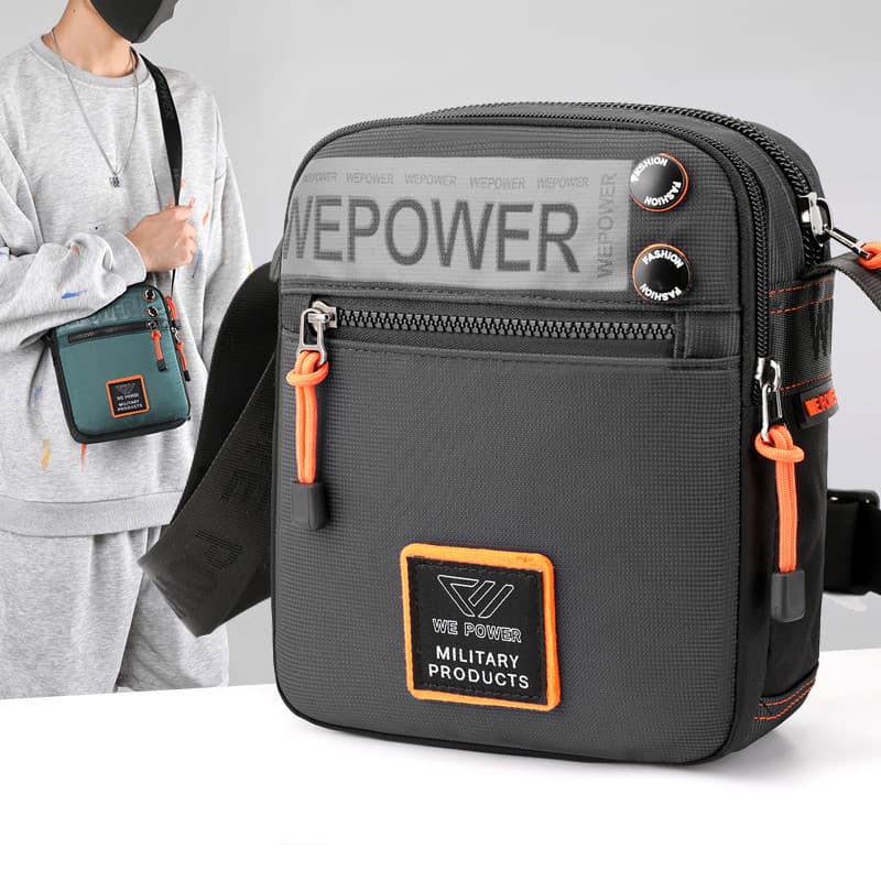 2025 novo estilo bolsa de ombro masculina saco do mensageiro ins estilo japonês Street Wear pequena bolsa lona Casual pe