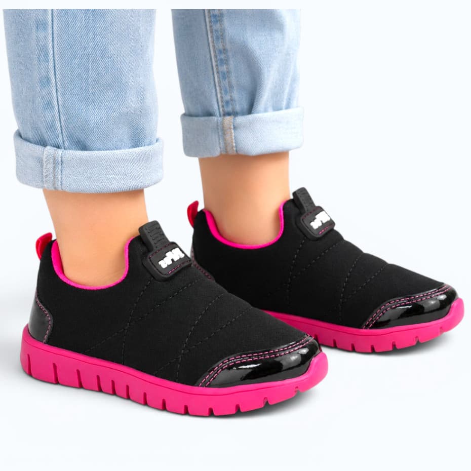 Tênis Infantil slip on Feminino Menina Escolar promoção 20 ao 34