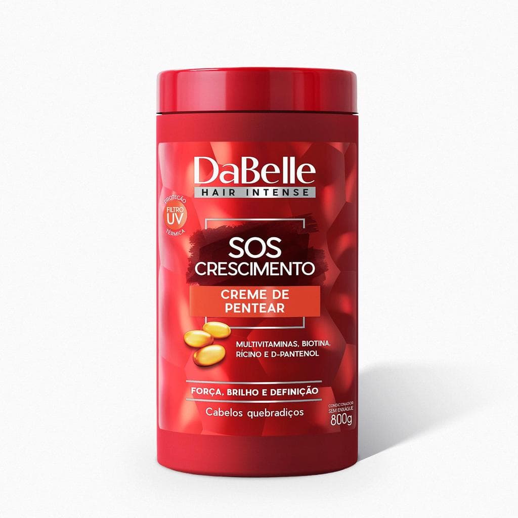 Creme de Pentear Multifuncional Sos Crescimento 800g - DaBelle Hair
