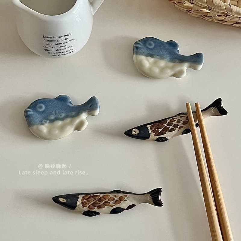 Japonês Saury pauzinho titular dreno rack de cozinha do agregado familiar talheres rack armazenamento pauzinho bonito pe