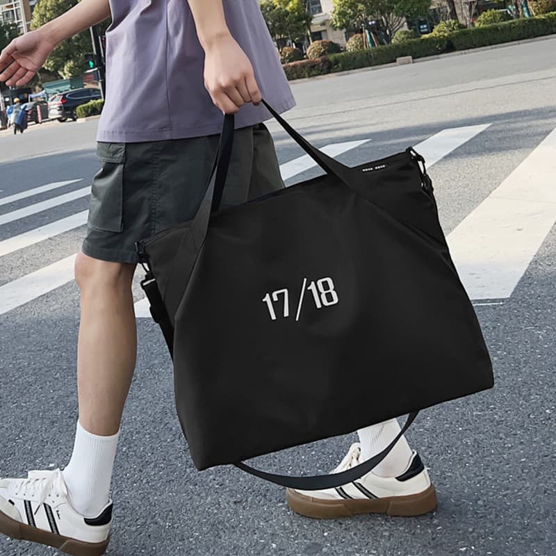 Bolsa de ombro masculina de grande capacidade bolsa mensageiro lazer estudante viagem sacola ins na moda All-Match impre